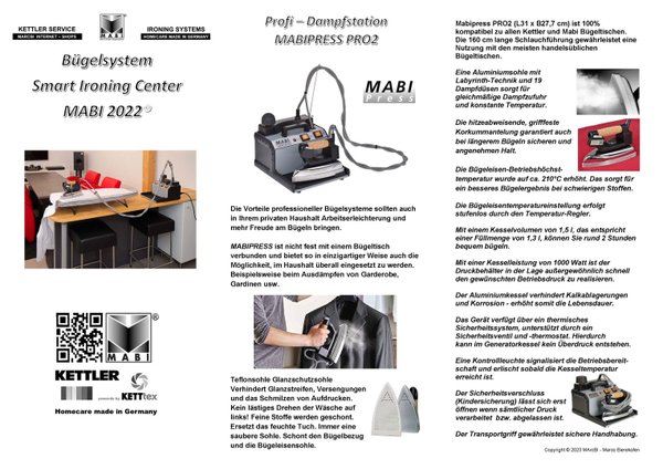 Mabi® 2022 – Bügelsystem Smart Ironing Center Mabi 2022
